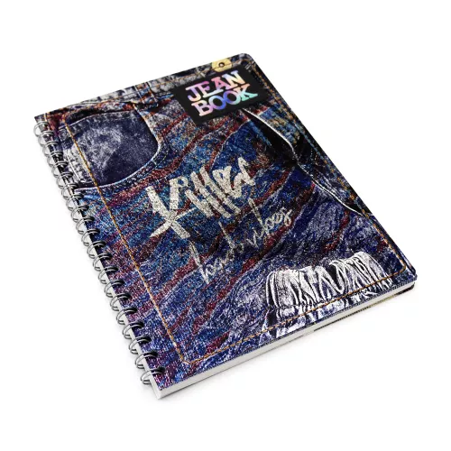 Cuaderno Argollado Profesional Cuadro Chico Jean Book Revolution Killer 100 Hojas