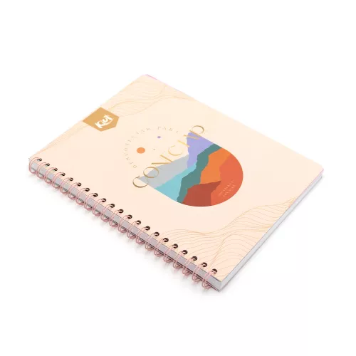 Cuaderno Argollado Profesional Cuadro Chico Kiut Desconectar para conectar 100 Hojas