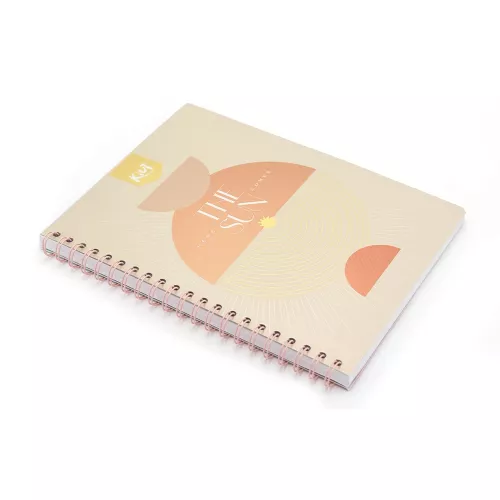 Cuaderno Argollado Profesional Cuadro Chico Kiut Here the sun comes 100 Hojas