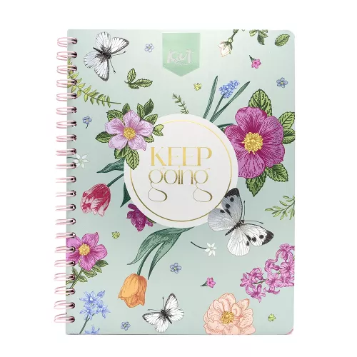 Cuaderno Argollado Profesional Cuadro Chico Kiut Keep going 100 Hojas