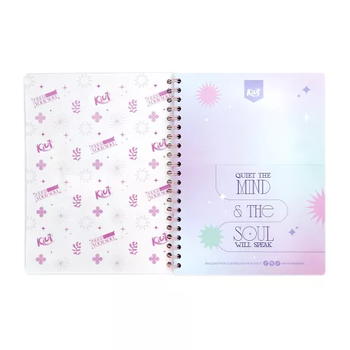 Cuaderno Argollado Profesional Cuadro Chico Kiut Look For Something positive each day 100 Hojas