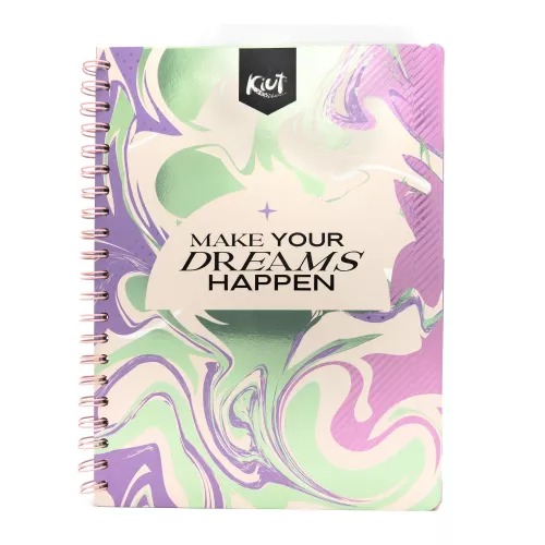 Cuaderno Argollado Profesional Cuadro Chico Kiut Make Your Dreams Happen 100 Hojas 1