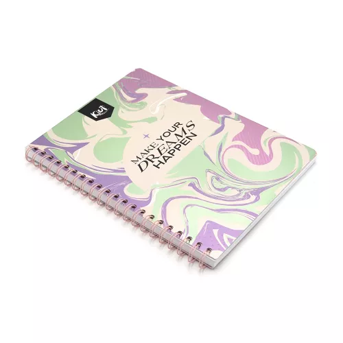 Cuaderno Argollado Profesional Cuadro Chico Kiut Make Your Dreams Happen 100 Hojas 1