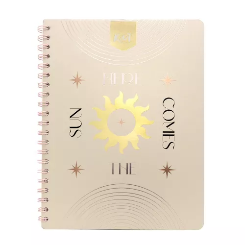 Cuaderno Argollado Profesional Cuadro Chico Kiut The Sun here Comes 100 Hojas