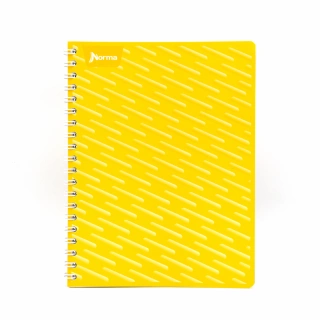 Cuaderno Argollado Profesional Cuadro Chico Norma Amarillo 100 Hojas
