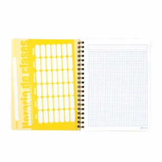 Cuaderno Argollado Profesional Cuadro Chico Norma Amarillo 100 Hojas