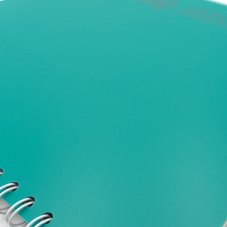 Cuaderno Argollado Profesional Cuadro Chico Polycover Norma Azul Pastel 100 Hojas