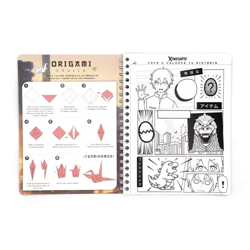 Cuaderno Argollado Profesional Cuadro Chico Xpresarte Tendencias Sharp Sworn 90 Hojas