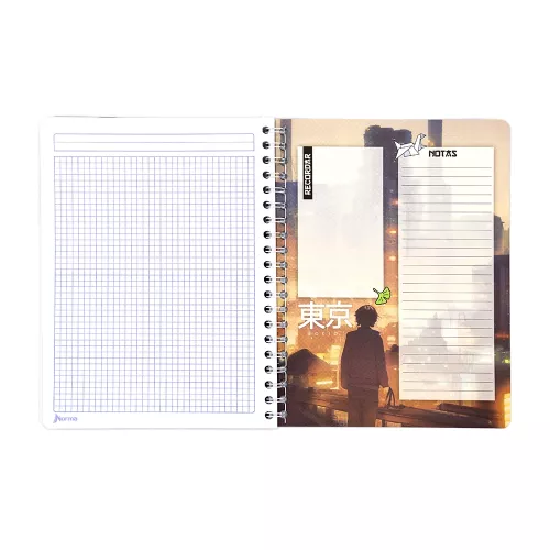 Cuaderno Argollado Profesional Cuadro Chico Xpresarte Tendencias Sharp Sworn 90 Hojas