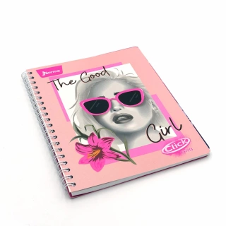 Cuaderno Argollado Profesional Cuadro Grande Click Girls Norma The good 100 Hojas