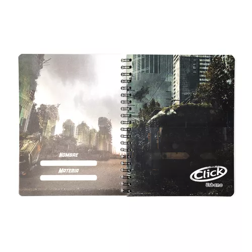 Cuaderno Argollado Profesional Cuadro Grande Click Urbano No signal 100 Hojas