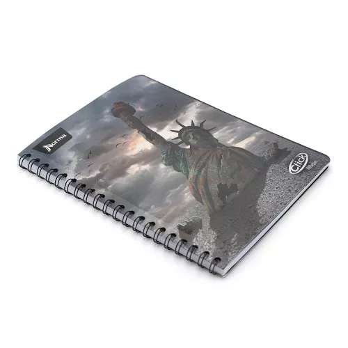 Cuaderno Argollado Profesional Cuadro Grande Click Urbano Statue of Liberty 100 Hojas