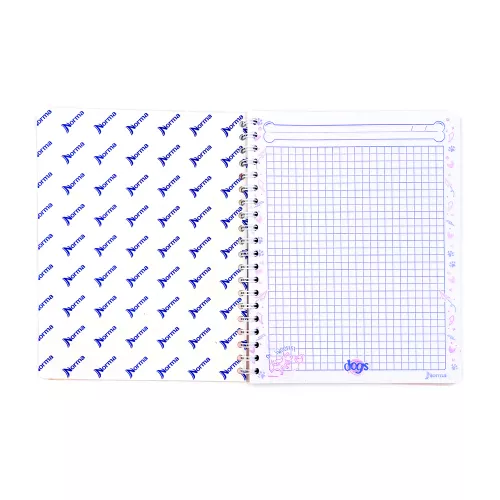 Cuaderno Argollado Profesional Cuadro Grande Dogs Camping - Dogs 100 Hojas