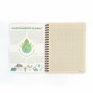Cuaderno Argollado Profesional Cuadro Grande Ecoplanet Norma Oso Polar 100 Hojas