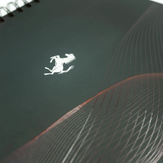 Cuaderno Argollado Profesional Cuadro Grande Ferrari F3 160 Hojas