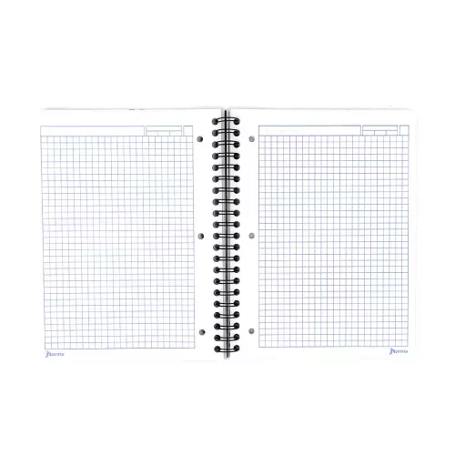 Cuaderno Argollado Profesional Cuadro Grande Ferrari Metalizado Darkness 200 Hojas