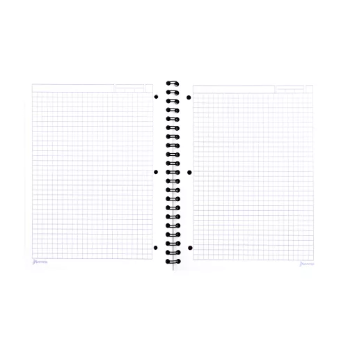 Cuaderno Argollado Profesional Cuadro Grande Ferrari Metalizado Futuristic 100 Hojas