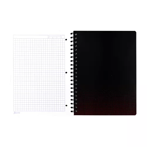 Cuaderno Argollado Profesional Cuadro Grande Ferrari Metalizado Futuristic 100 Hojas