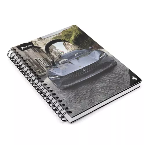 Cuaderno Argollado Profesional Cuadro Grande Ferrari Metalizado In the City 200 Hojas
