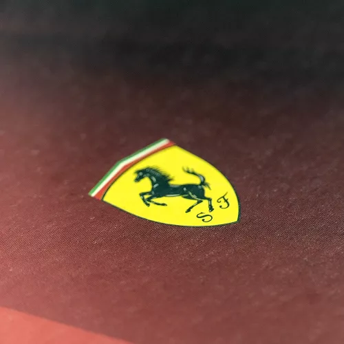 Cuaderno Argollado Profesional Cuadro Grande Ferrari Metalizado Red and black 200 Hojas