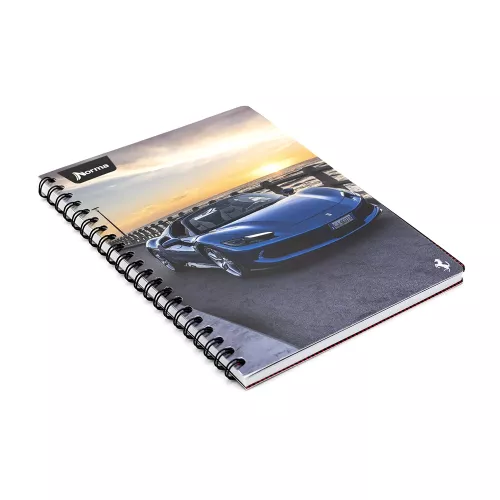 Cuaderno Argollado Profesional Cuadro Grande Ferrari Metalizado Travel 100 Hojas