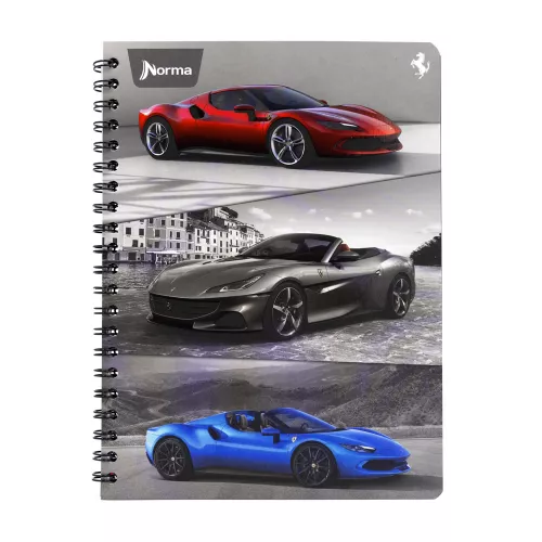Cuaderno Argollado Profesional Cuadro Grande Ferrari SF 3 100 Hojas