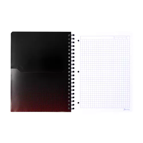 Cuaderno Argollado Profesional Cuadro Grande Ferrari SF 4 100 Hojas