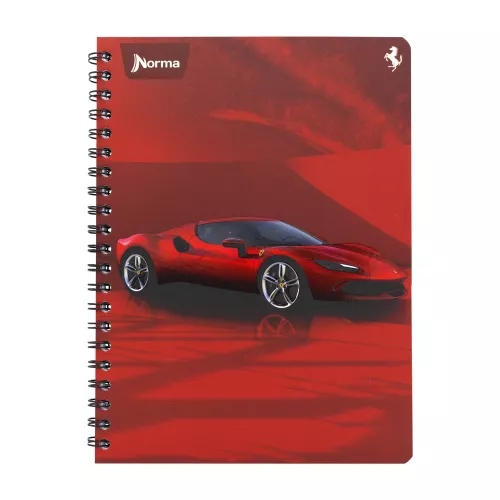 Cuaderno Argollado Profesional Cuadro Grande Ferrari SF6 100 Hojas