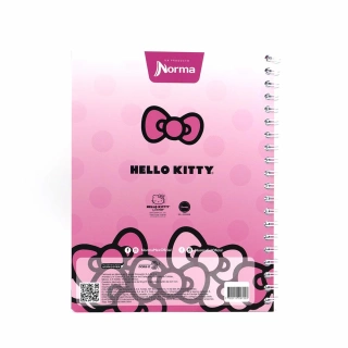Cuaderno Argollado Profesional Cuadro Grande Hello Kitty Love is in the air 100 Hojas