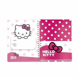 Cuaderno Argollado Profesional Cuadro Grande Hello Kitty Love is in the air 100 Hojas