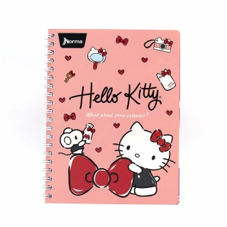 Cuaderno Argollado Profesional Cuadro Grande Hello Kitty What about some cuteness 100 Hojas