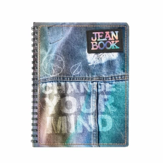 Cuaderno Argollado Profesional Cuadro Grande Jean Book Change your mind 100 Hojas
