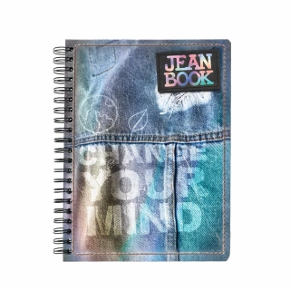 Cuaderno Argollado Profesional Cuadro Grande Jean Book Change your mind 200 Hojas