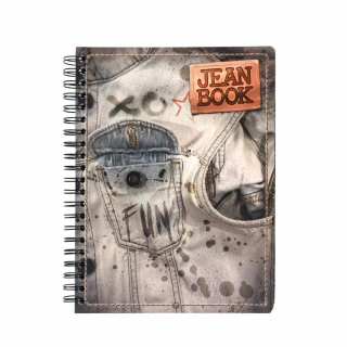 Cuaderno Argollado Profesional Cuadro Grande Jean Book Fun 200 Hojas