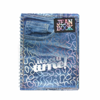 Cuaderno Argollado Profesional Cuadro Grande Jean Book Its our time 100 Hojas