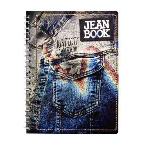 Cuaderno Argollado Profesional Cuadro Grande Jean Book Justicia Climatica 100 Hojas