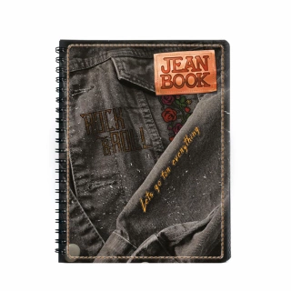 Cuaderno Argollado Profesional Cuadro Grande Jean Book Lets go for everything 100 Hojas