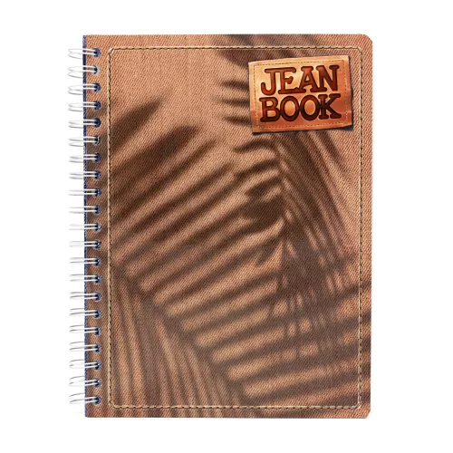 Cuaderno Argollado Profesional Cuadro Grande Jean Book Palmas 200 Hojas
