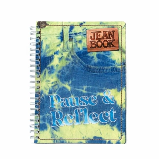 Cuaderno Argollado Profesional Cuadro Grande Jean Book Pause and reflect 200 Hojas