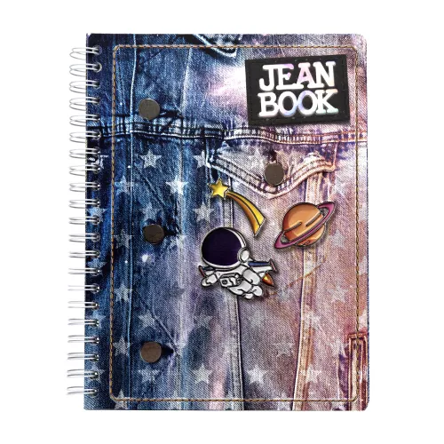 Cuaderno Argollado Profesional Cuadro Grande Jean Book Revolution Astronaut 200 Hojas