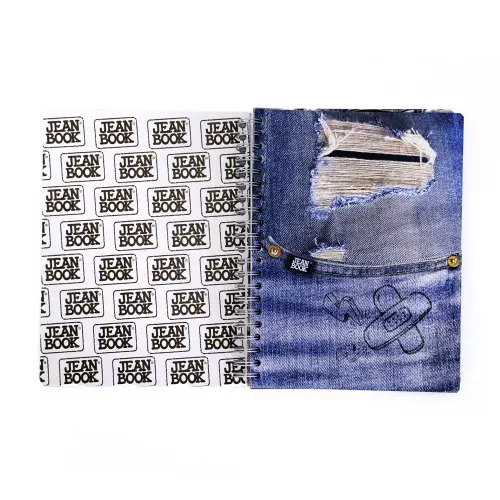 Cuaderno Argollado Profesional Cuadro Grande Jean Book Revolution Blue space 200 Hojas