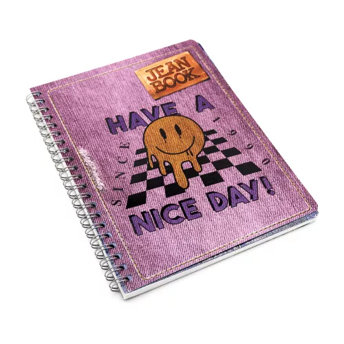 Cuaderno Argollado Profesional Cuadro Grande Jean Book Revolution Have a nice day 100 Hojas