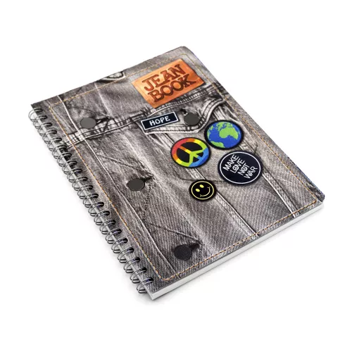 Cuaderno Argollado Profesional Cuadro Grande Jean Book Revolution Hope 100 Hojas