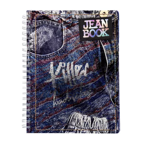 Cuaderno Argollado Profesional Cuadro Grande Jean Book Revolution Killer 200 Hojas