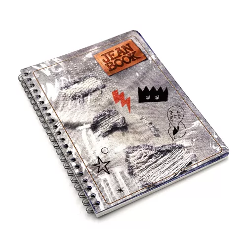 Cuaderno Argollado Profesional Cuadro Grande Jean Book Revolution Punk is not dead 100 Hojas