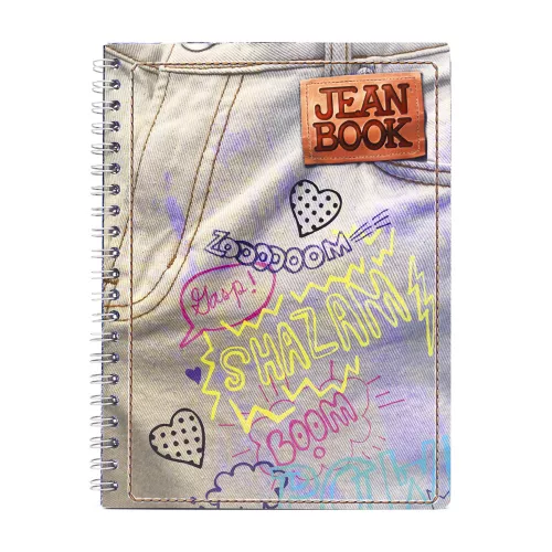 Cuaderno Argollado Profesional Cuadro Grande Jean Book Revolution Shazam 100 Hojas