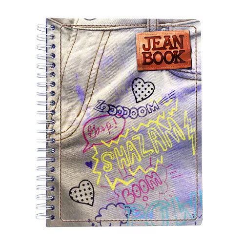 Cuaderno Argollado Profesional Cuadro Grande Jean Book Revolution Shazam 200 Hojas