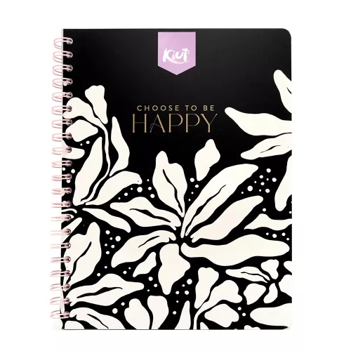 Cuaderno Argollado Profesional Cuadro Grande Kiut Choose to be happy 100 Hojas