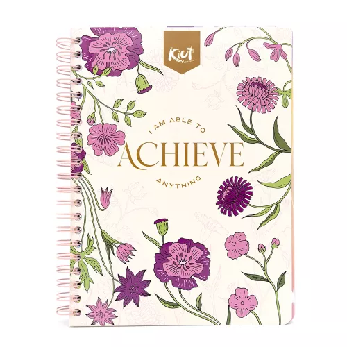 Cuaderno Argollado Profesional Cuadro Grande Kiut I am able to archieve anything 200 Hojas