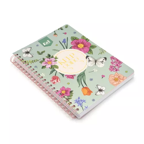 Cuaderno Argollado Profesional Cuadro Grande Kiut Keep going 200 Hojas